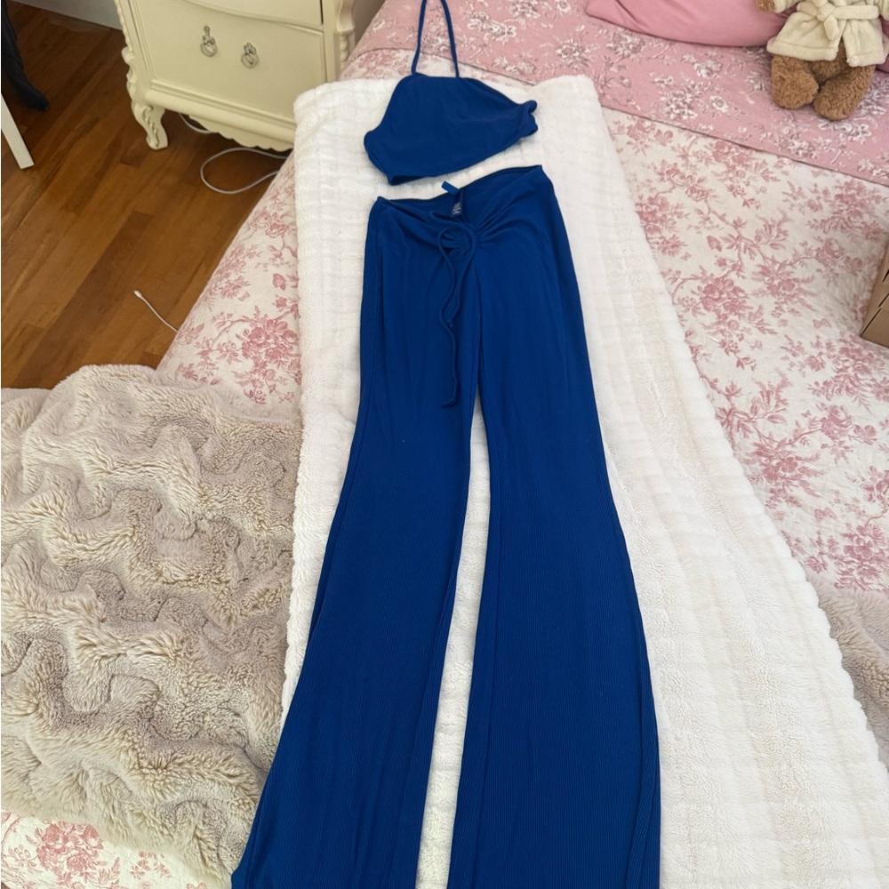 Skims cotton rib lounge set